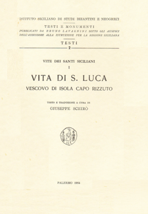 Vita di San Luca, Vescovo di Isola Capo Rizzuto
