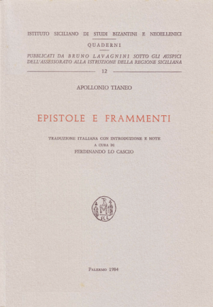 APOLLONIO TIANEO, Epistole e frammenti